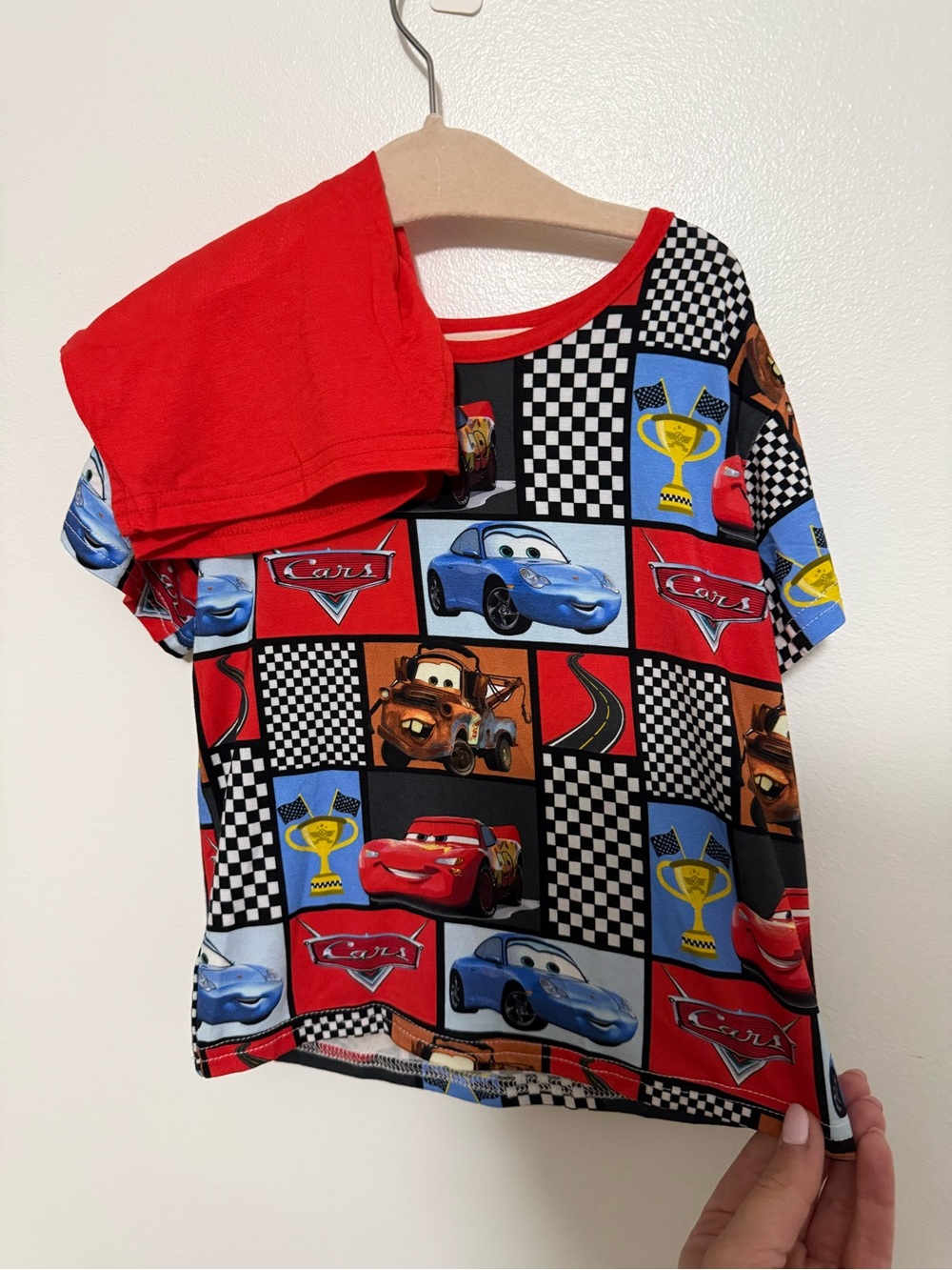 Disney Cars Bamboo Checkerboard Shirt and Short Set